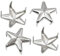 Trimming Shop Stern Ohrstecker Klaue Nieten, Nailhead Punk Dekorativ Handpresse Stacheln für Bastelarbeiten,Scrapbooking,Goth & Mode-Accessoires - Silbern, 20mm