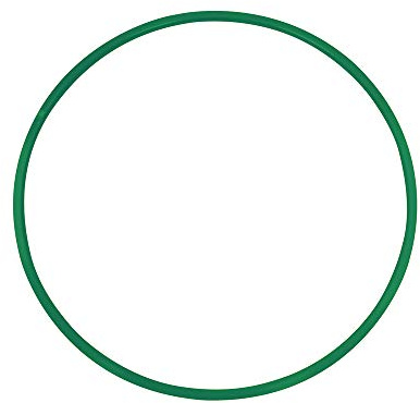 Grevinga® Gymnastikreifen aus Kunststoff (Grün,70 cm)