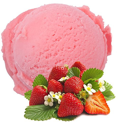 Gino Gelati 10x1 Kg Eispulver mit Erdbeer Geschmack für Speiseeis Softeispulver Speiseeispulver