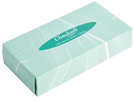 Cloudsoft CF120 Rectangular Tissue Box (Pack of 36)