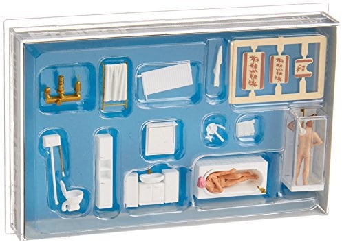 Preiser 10631 Ehepaar im Bad. Badezimmereinrichtung, H0 1:87