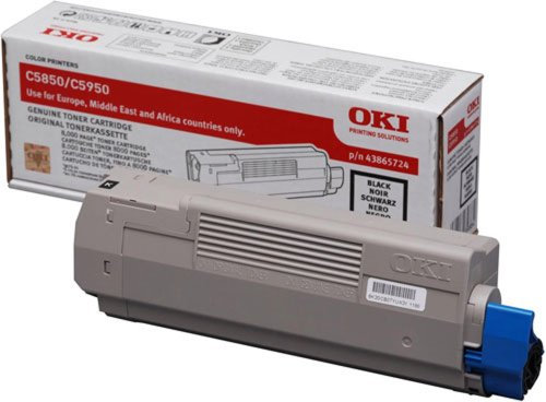 OKI 43865724 C5850, C5950 Tonerkartusche 8.000 Seiten, schwarz
