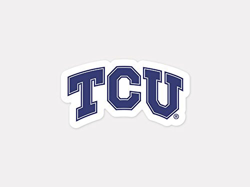 NCAA Texas Christian University 92376013 Perfect Cut Color Aufkleber, 10,2 x 10,2 cm, Schwarz