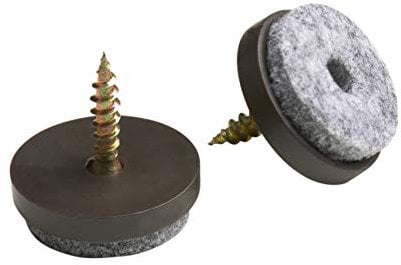 Meister, 644266, Parquet scivola con diametro vite di 30 mm, 20 pezzi, marrone