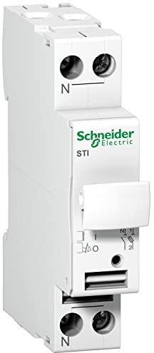 Schneider Electric - Acti9 STI - sectionneur fusible à tiroir - 1P+N - 25A - pour fusible 10.3x38mm - A9N15646