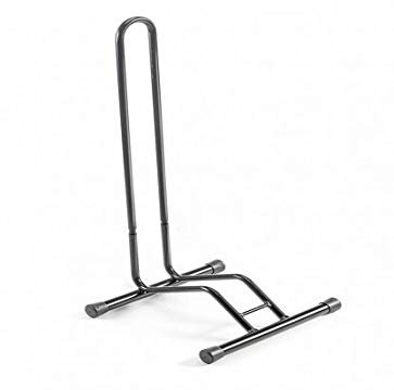 Un porte-vélos mis à la terre avec un piédestal