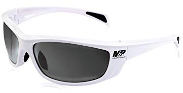 M&P Accessories 1108263-SSI Whitehawk Full Farm Schießbrille, glänzend, Weiß/Smoke – Multi, N/A