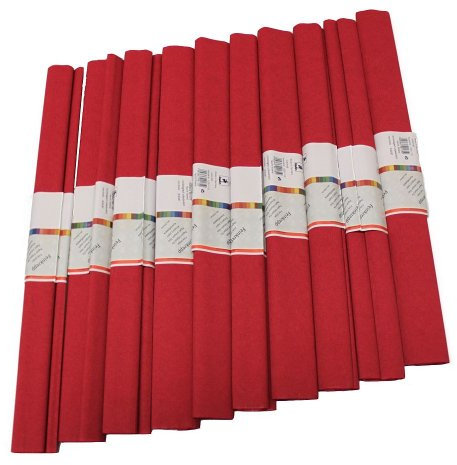 Krepp-Papier rubinrot 50x250cm