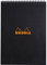 Rhodia 185019C Note Pad mit Doppelspirale, DIN A4, liniert, 80 g, 21 x 29.7 cm, 80 Blatt, schwarz