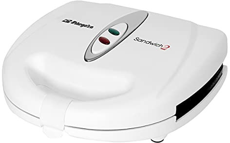 Orbegozo SW 5000 - Sandwichera, 2 Cavidades, Antiadherente, Regulador Temperatura, 800 W