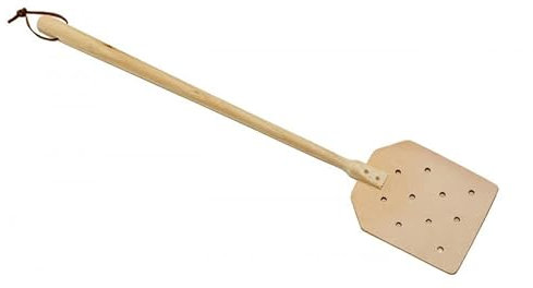 Fliegenklatsche aus Leder, robust, abwaschbar