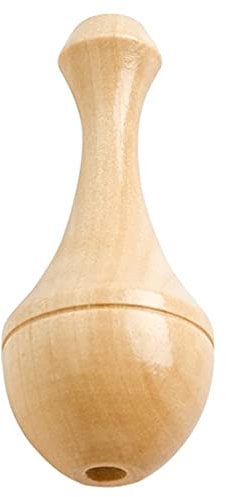 Merriway® BH01558 Drape Curtain Blind Cord Pulls Wooden Vase Shaped , Brown