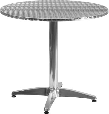 Flash Furniture 31.5 in Aluminum Indoor/Outdoor Round Table with Base