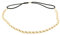 Weißes Damen Haarband - Goldenes Suede Geflochtenes Hairband, Samtaspekt - Einheitsgrößer Dünnes Stirnband - Hochzeit Vintage Headband - Original Look Boho, Hippie