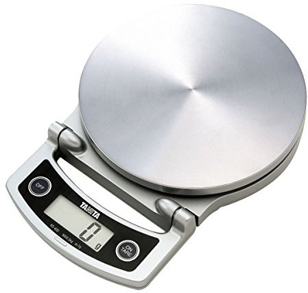 Tanita - KD-400 - Balance de Cuisine - Haute Précision - Facile à Ranger - 5 kg - Acier Inoxydable - Chrome