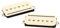 Seymour Duncan SHPR-1S-C Humbucker Kit P-Schienen-Pickup für E-Gitarre Weiß