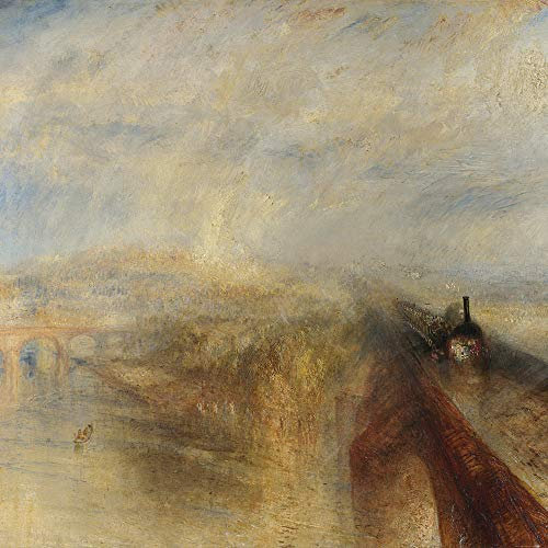 1art1 Joseph William Turner Poster Regen, Dampf Und Geschwindigkeit, 1844 Kunstdruck Bild 100x100 cm