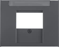 Hager 6810347006 – Couvercle prise USB de charge, k.x, anthracite