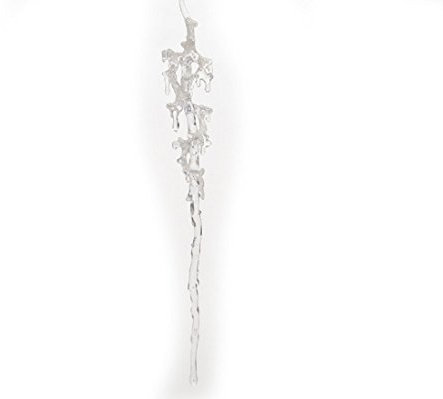 Eiszapfen Hänger Baumschmuck Türdeko Fensterdeko Weihnachtsschmuck Lamettafinish 25 cm