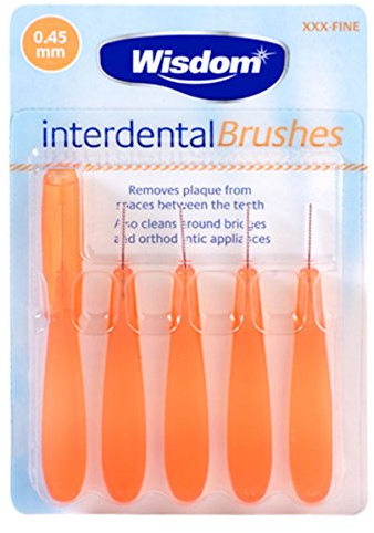 WISDOM INTERDENTAL Brushes Orange 0.45MM