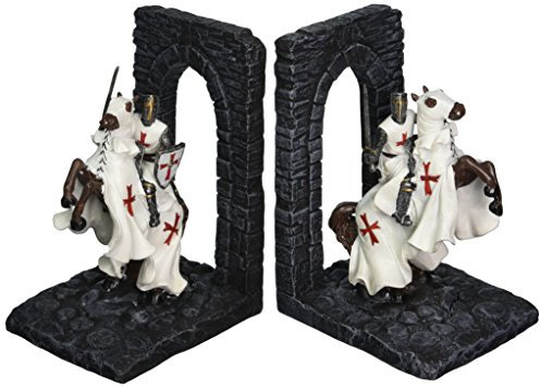 Design Toscano CL56503 Serre-Livres sculpturaux des Chevaliers des Progrès numériques Multicolore 9 x 9 x 12,5 cm