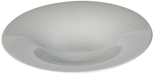 Alessi Ti05/2 Ku Assiette Creuse en Porcelaine Blanche, Set de 4 Pièces