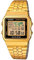 CASIO Unisex Digital Quarz Uhr mit Edelstahl Armband A500WGA-9