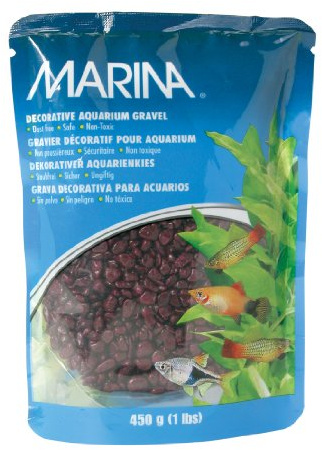 Marina Decorative Gravel, 1-Pound, Burgundy