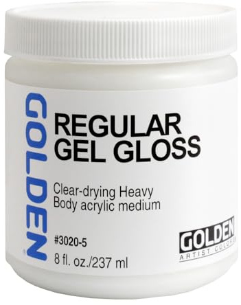 GOLDEN Artist Colors Regular Gel Gloss, 8 fl. oz. Jar