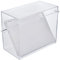 helit H6114602 - Karteikarten Box „the index“ DIN A6 quer, inkl. 50 Karteikarten und Register, Kleinkartei glasklar