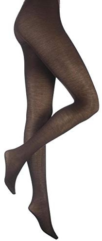 Ladies 1 Pair Trasparenze Jennifer Merino Wool Tights In 7 Colours - 1 - Dark Brown