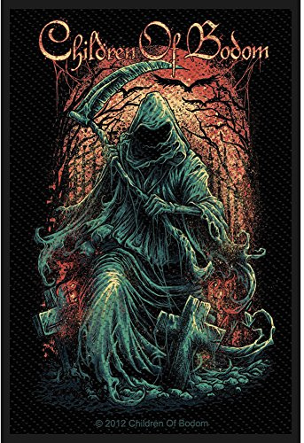Children of Bodom Men's Reaper Woven Patch Black