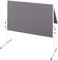 FRANKEN Moderationstafel X-tra!Line, doppelseitig, pinnbar, 120 x 150 cm, grau/Filz, klappbar, Pinnwand mit Standbeinen, CC-UMTF-G12