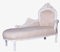 Vintage Recamiere im Louis XVI Stil Rokoko Massivholz Chaiselongue Beige gepolstert 145 cm cat590b01 Palazzo Exklusiv