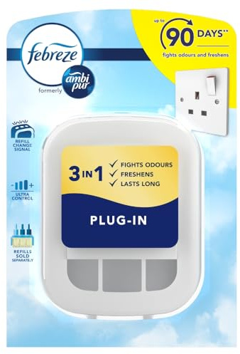 Febreze Ambi Pur 3Volution Air Freshener Plug-in Refill Diffuser Refill Case, Odour Eliminator