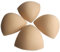 TopBine Removable Bra Pads Inserts Women's Comfy Sports Cups Bra Insert for Bikini Top Swimsuit (3 Beige D/E, D/E)