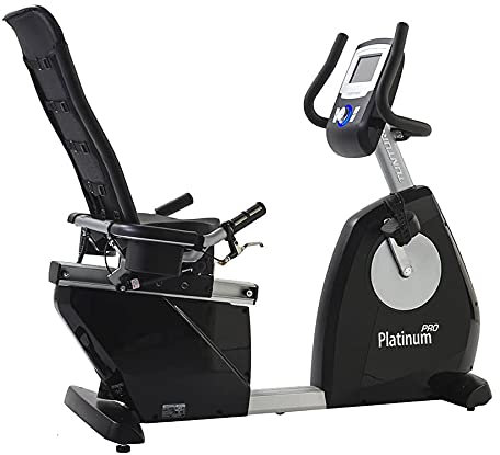 Tunturi Platinum Recumbent Bike PRO - Niedriger Einstieg - Einstellbar - 43 Programme