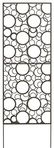 Nortene Panneau métal 2012056 0,6 x 1,5 m Motif Cercles Marron