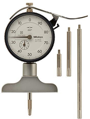 Mitutoyo 7217s Zifferblatt Tiefenmesser, 0 cm-8 , 6,3 x 1,6 cm Boden