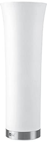 AdHoc Macina Pepe e Sale Elettrico Milano, Plastica Bianco, Led, Avvio in Posizione Inclinata, Meccanismo in Ceramica,, Batterie incl., 19 cm, EP45