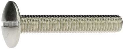 Reidl Flachrundschraube Bordwandschraube mit Schlitz 5 x 45 mm A2 blank 100 Stück
