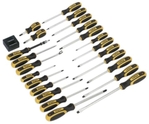 Sealey S0617 Soft Grip Screwdriver Set, 24 Pieces