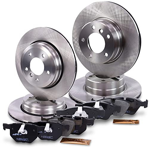 BESTPRICE Bremsenset inkl. Bremsscheiben vorne Ø 310 mm + hinten Ø 320 mm + Bremsbeläge vorne und hinten, Kompatibel mit BMW 5er (E60), 5 Touring (E61)