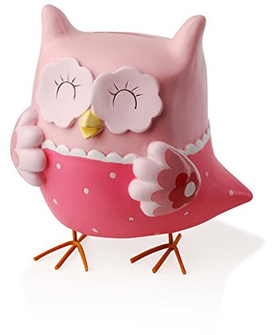 Keramik Spardose in Pink – Eule htak5132