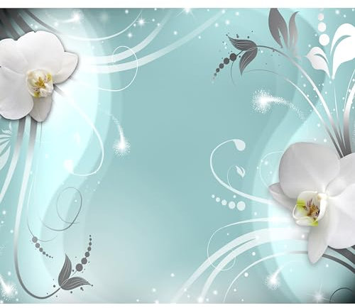 Fototapete murando 400x280 cm Vlies Tapeten Wandtapete XXL Moderne Wanddeko Design Wand Dekoration Wohnzimmer Schlafzimmer Büro Flur Blumen Orchidee b-A-0149-a-c
