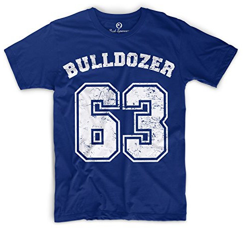 Bud Spencer - Bulldozer 63 - T-Shirt (L) , Farbe - Royal Blau