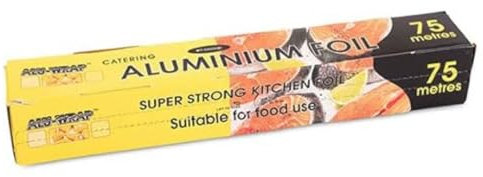 Catering Foil 450mm x 75Meter - Commercial Quality Aluminium Foil Food Wrap - 250foot