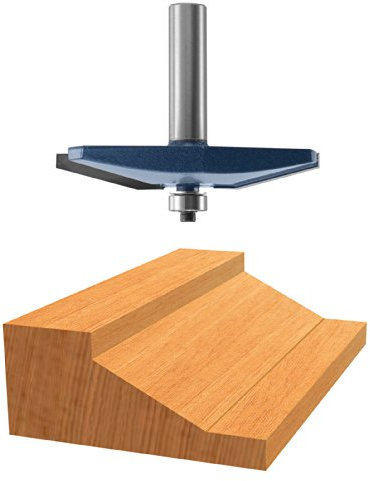 Bosch 85637M Bevel Raised Panel, 1-1/18 Cut, 5/8 Deep, 1/2-Inch Shank, 2-3/4-Inch Diameter Router Bit by BOSCH