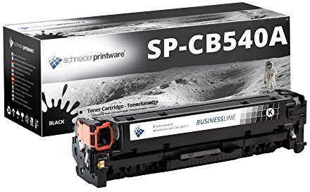 Schneider Printware Toner | 40% mehr Leistung | kompatibel für CB540A schwarz für HP Color Laserjet CM1312nfi MFP CP 1210 1215 1217 1510 1514n 1515n 1518ni