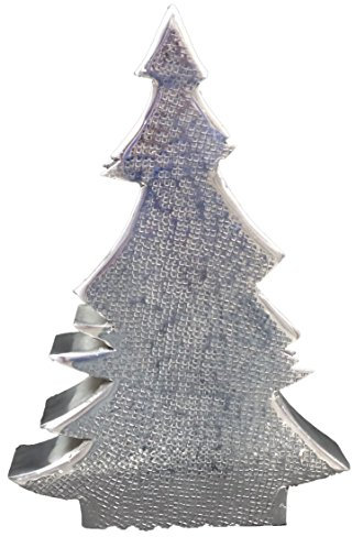 Deko Weihnachtsbaum Carpo Tannenbaum 23x6x34cm aus poliertem Aluminium
